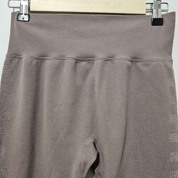 PINK Active - Leggings Seamless High Waisted Shimmer - Size M - Dusty Mauve - Picture 3 of 7